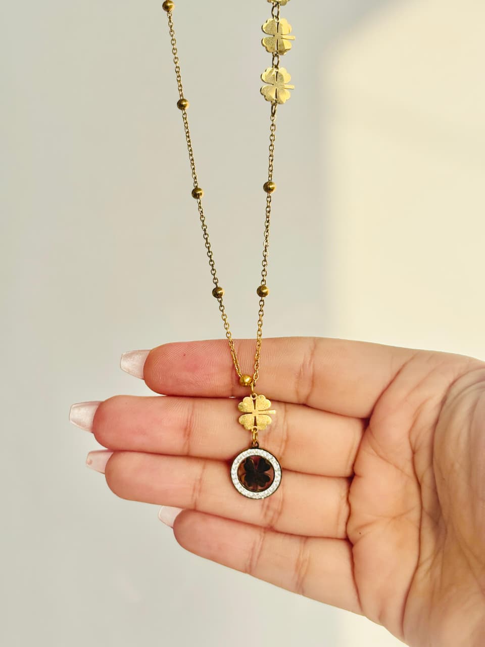 Clover Luxe Charm Necklace