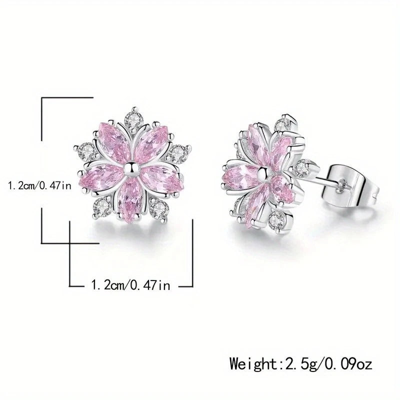 Cherry Blossom Earrings Delicate Jewelry