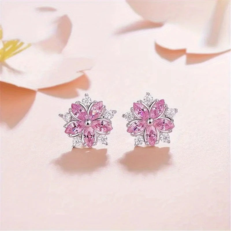Cherry Blossom Earrings Delicate Jewelry