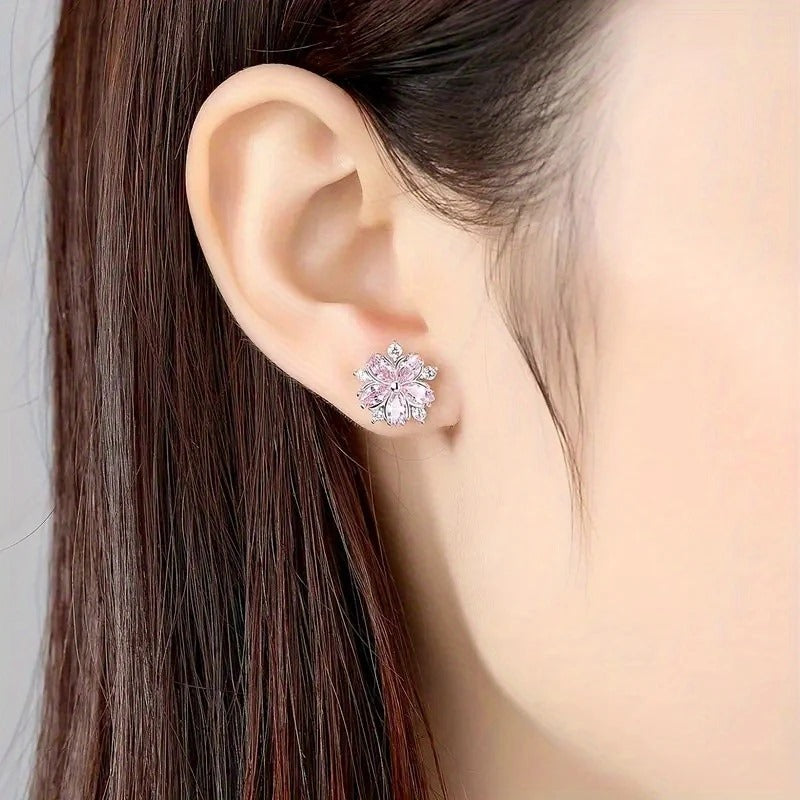 Cherry Blossom Earrings Delicate Jewelry