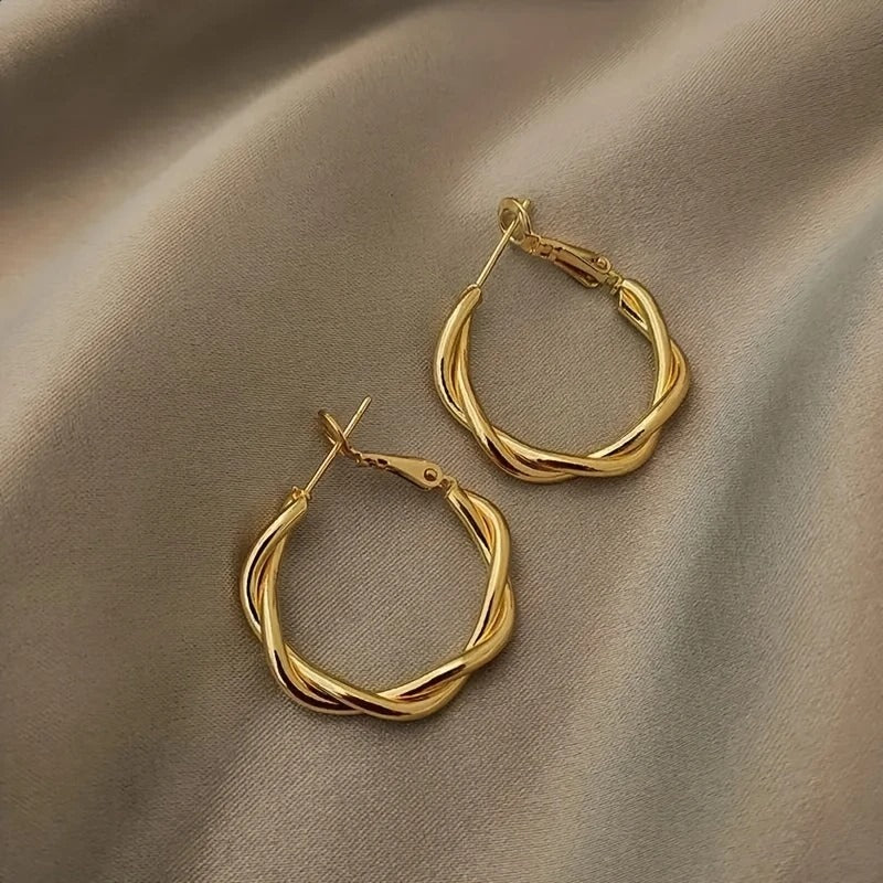 Earrings, Simple Iron Jewelry For Everyday Wear And Women's Gifting, Vacation Style, Chic Accessory For Matching Outfits