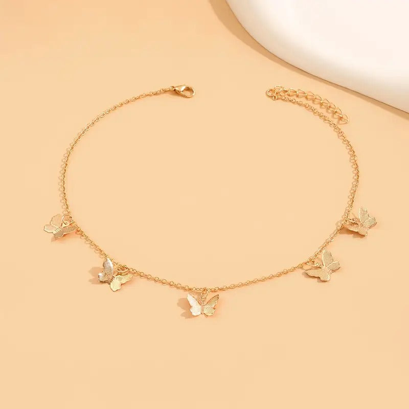 Versatile And Simple Alloy Butterfly Choker Necklace