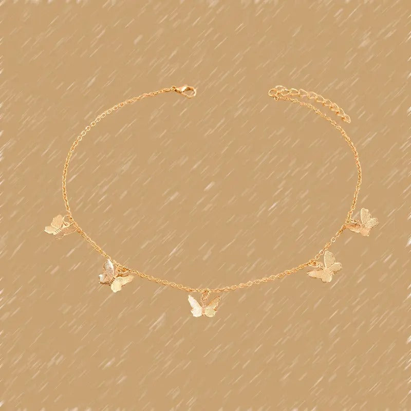 Versatile And Simple Alloy Butterfly Choker Necklace