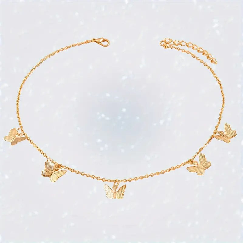 Versatile And Simple Alloy Butterfly Choker Necklace