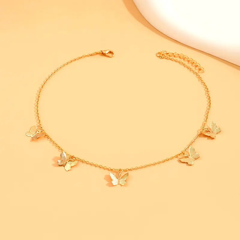 Versatile And Simple Alloy Butterfly Choker Necklace