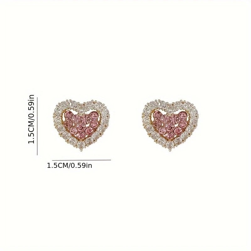 Rhinestone Stud Earrings