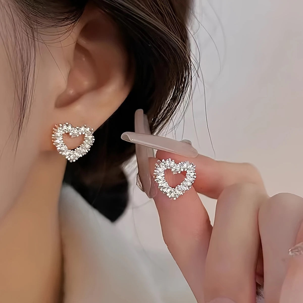 Boho Cute Heart-Shaped Earrings