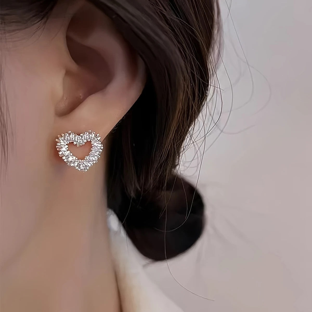 Boho Cute Heart-Shaped Earrings