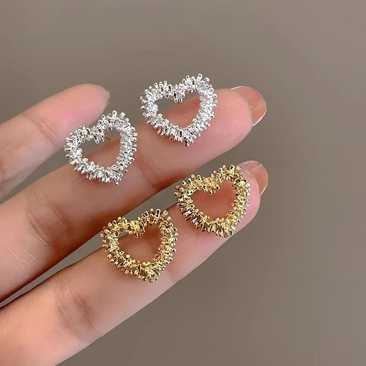 Boho Cute Heart-Shaped Earrings