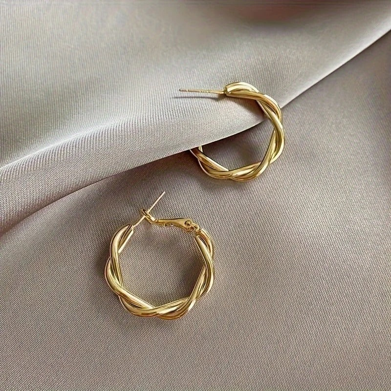 Earrings, Simple Iron Jewelry For Everyday Wear And Women's Gifting, Vacation Style, Chic Accessory For Matching Outfits