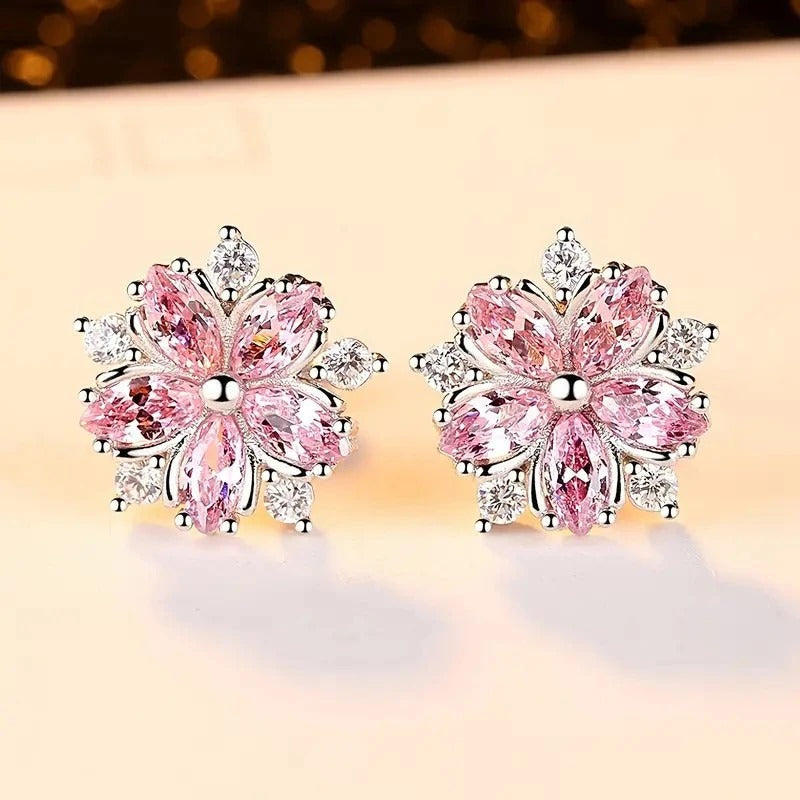 Cherry Blossom Earrings Delicate Jewelry
