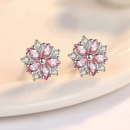 Cherry Blossom Earrings Delicate Jewelry