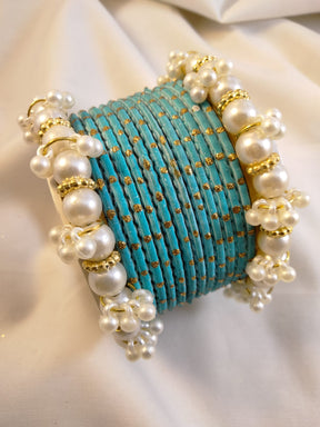 Beautiful Pearl Bangles set