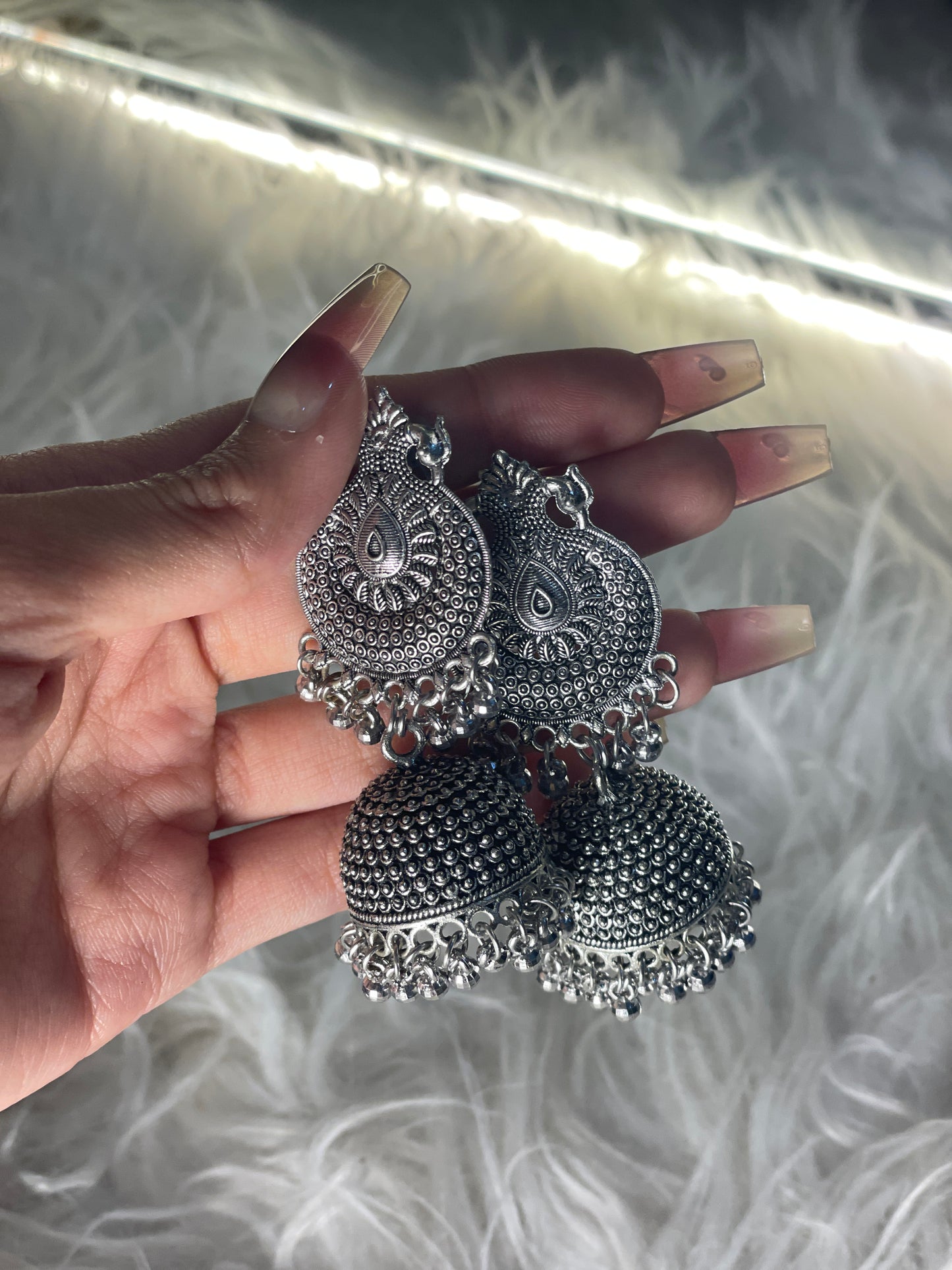 Tribal Coin Jhumka Earrings