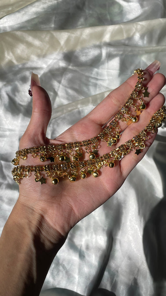Starlight Gold Charm Anklet