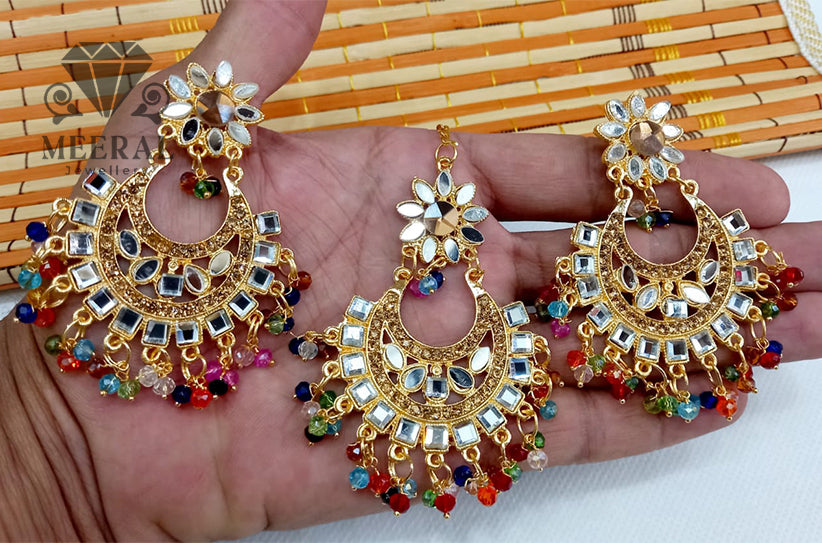 Earrings with Tika set