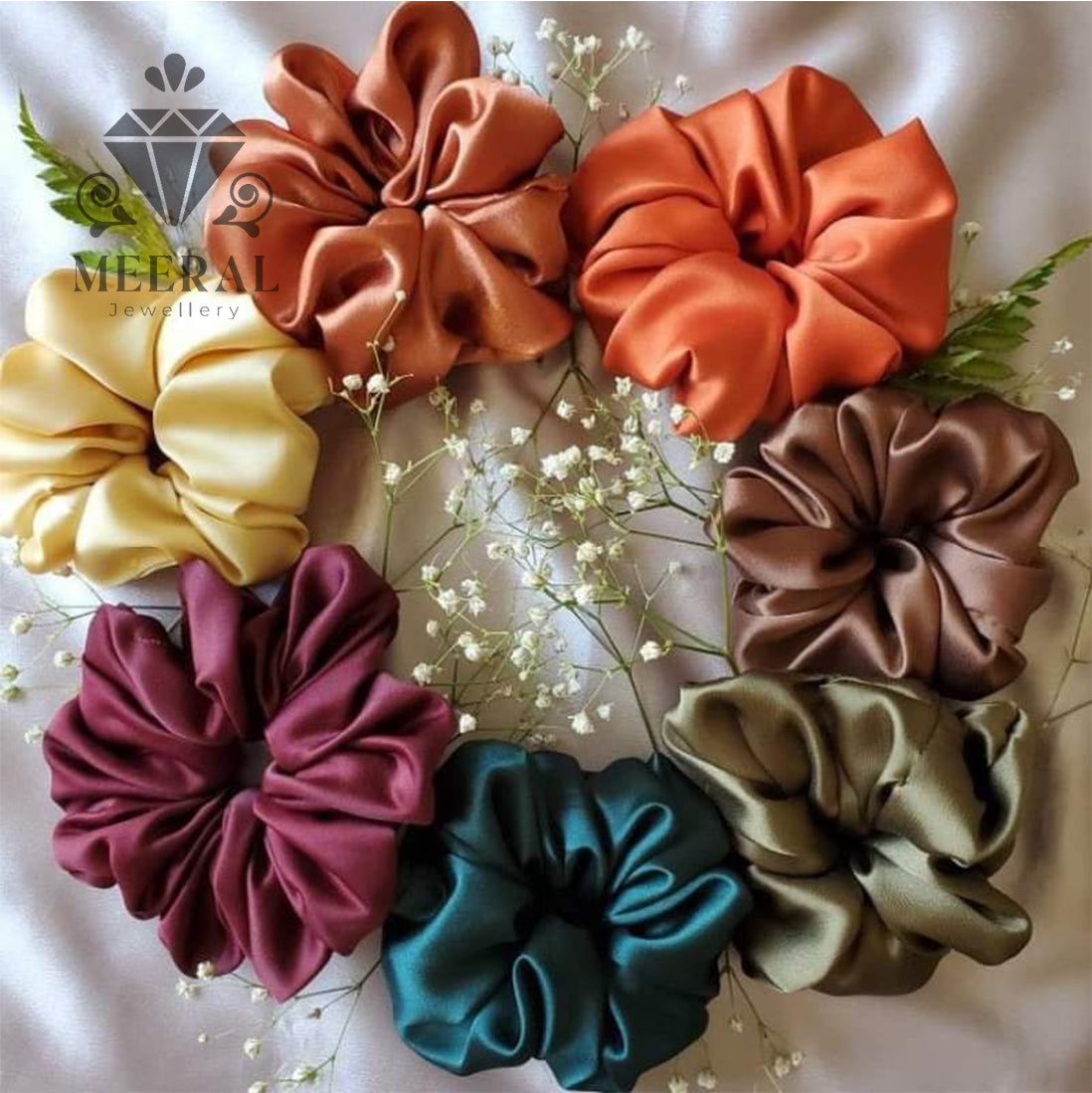 Colourful Scrunchies Pack Of 12