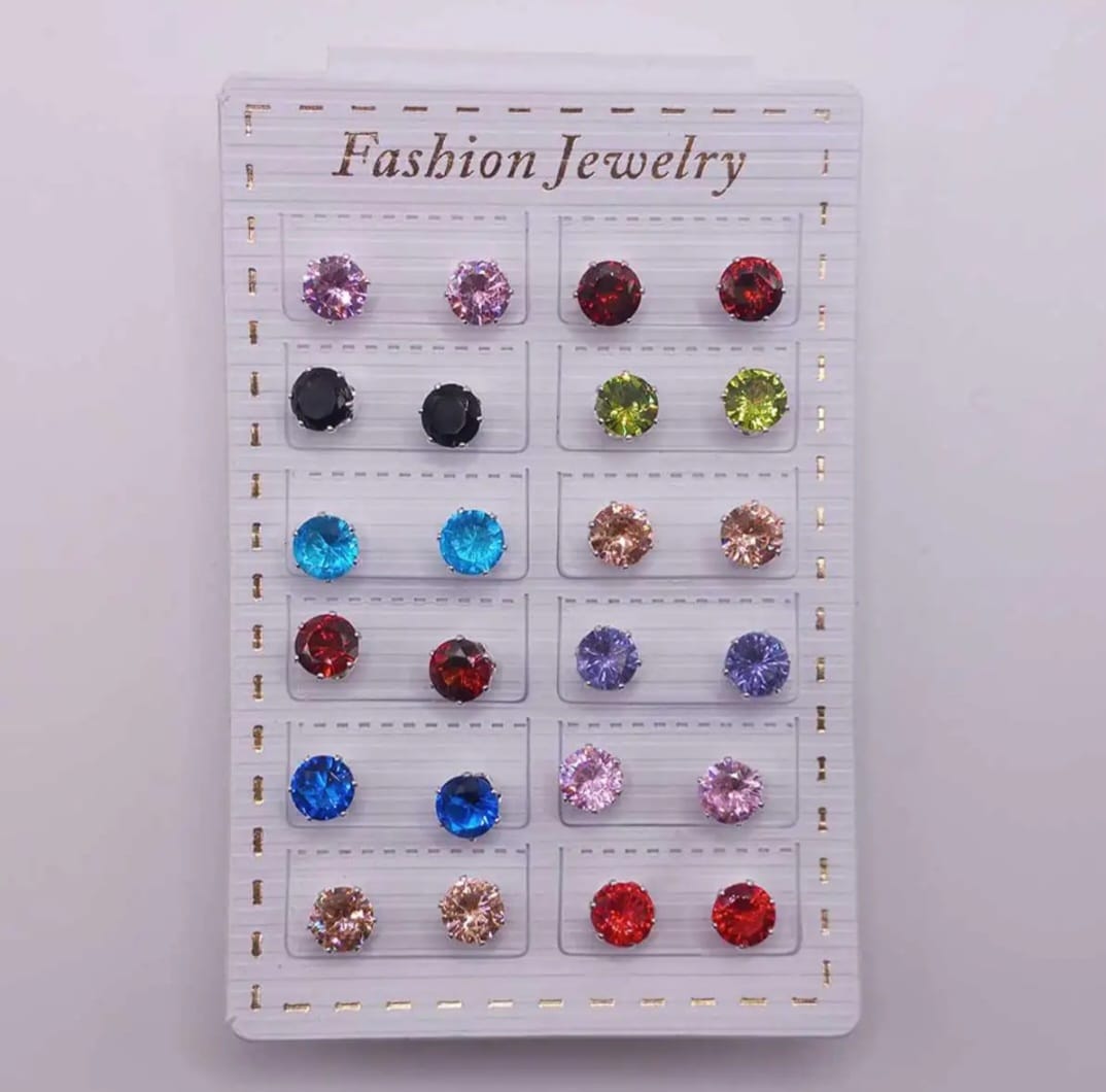 Colorful Pearl Earrings tops Card