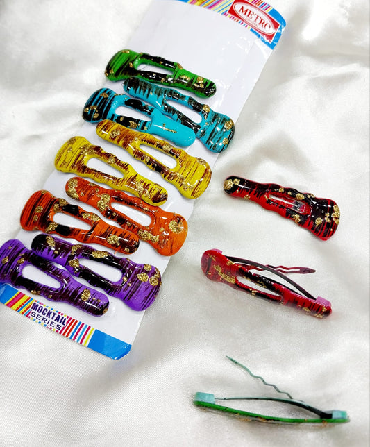 Trendy Hair Clips - Pack of 12