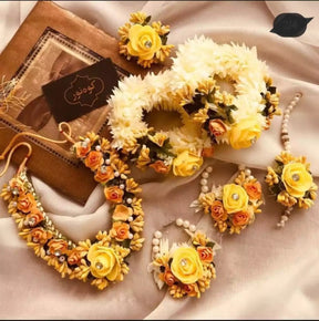 Mehndi Flower Jewelry set for girls and woman (mehndi style)