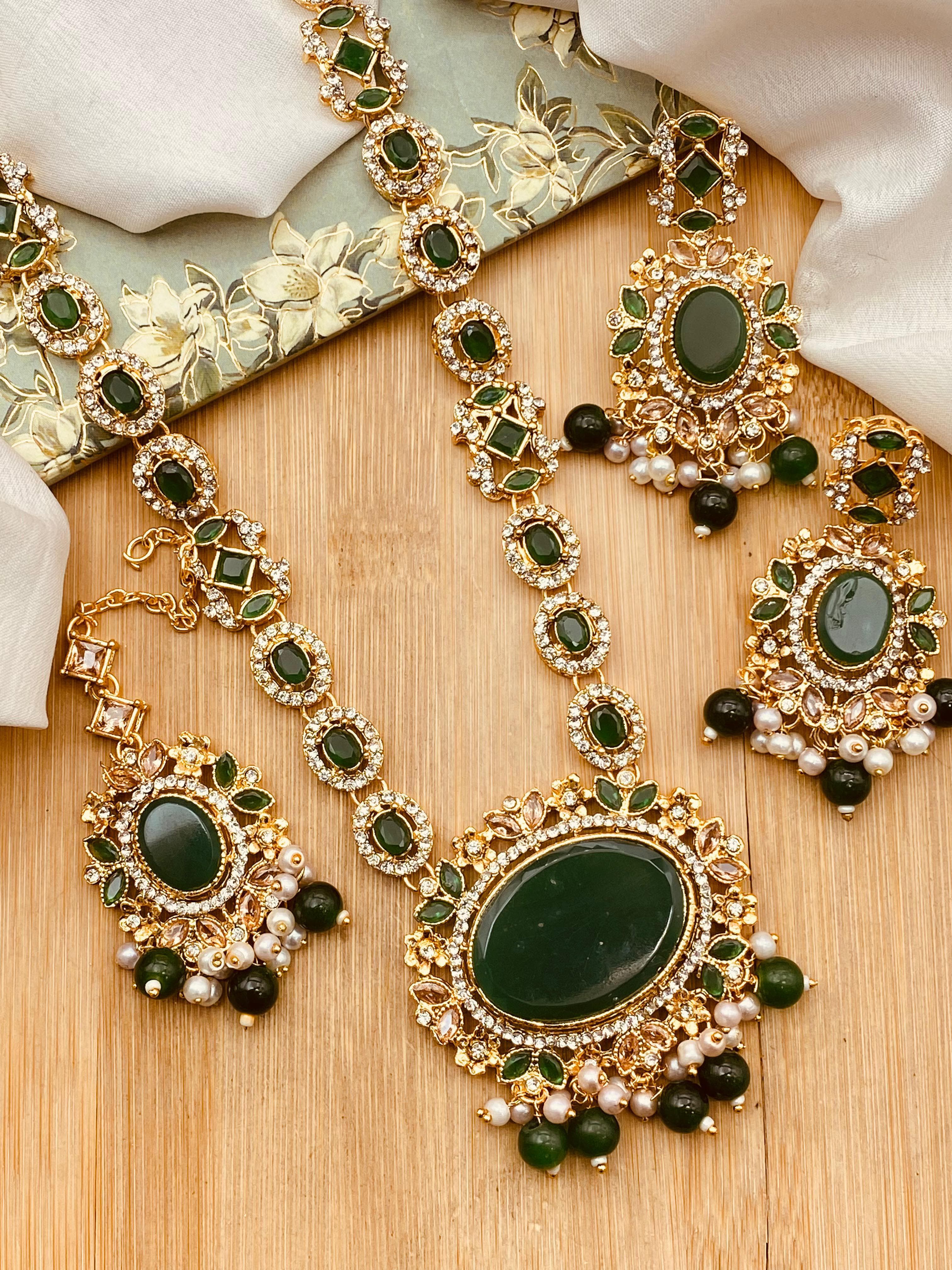 Mala Necklace With Earrings