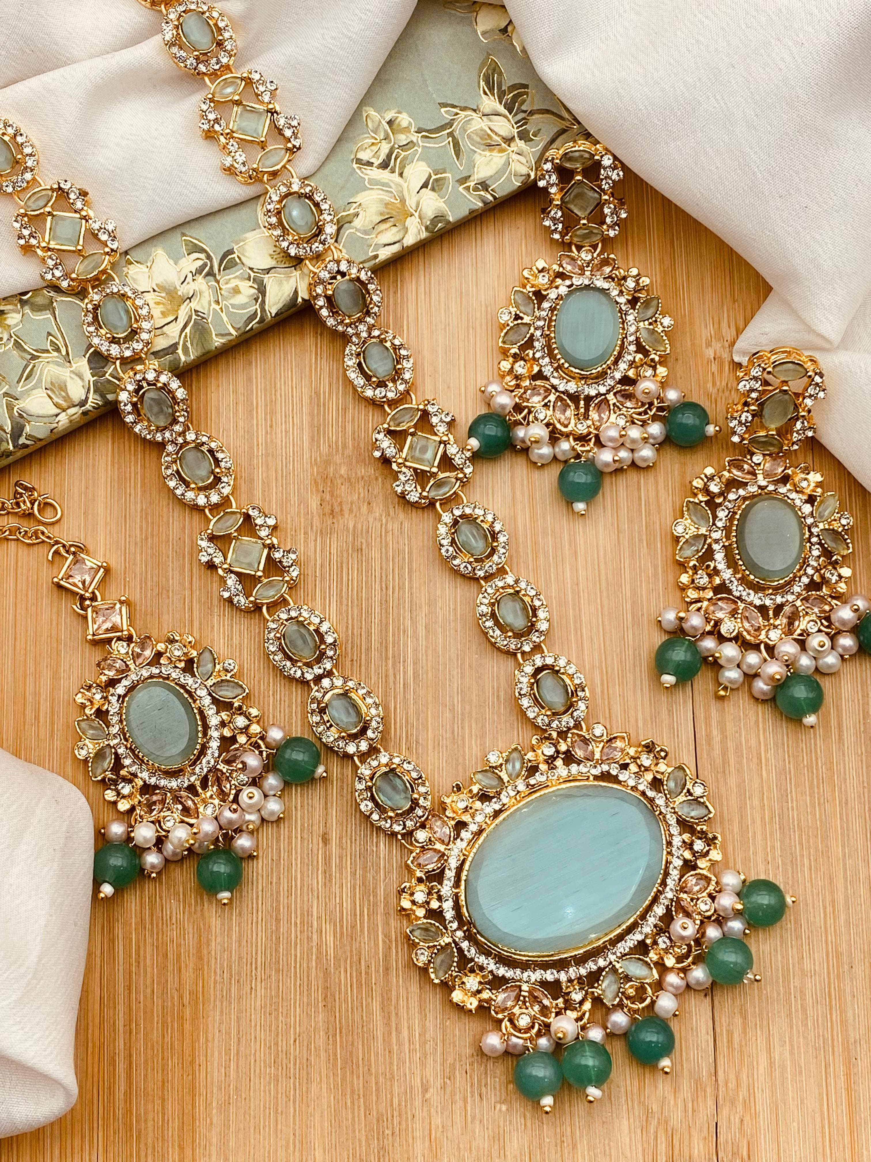 Mala Necklace With Earrings