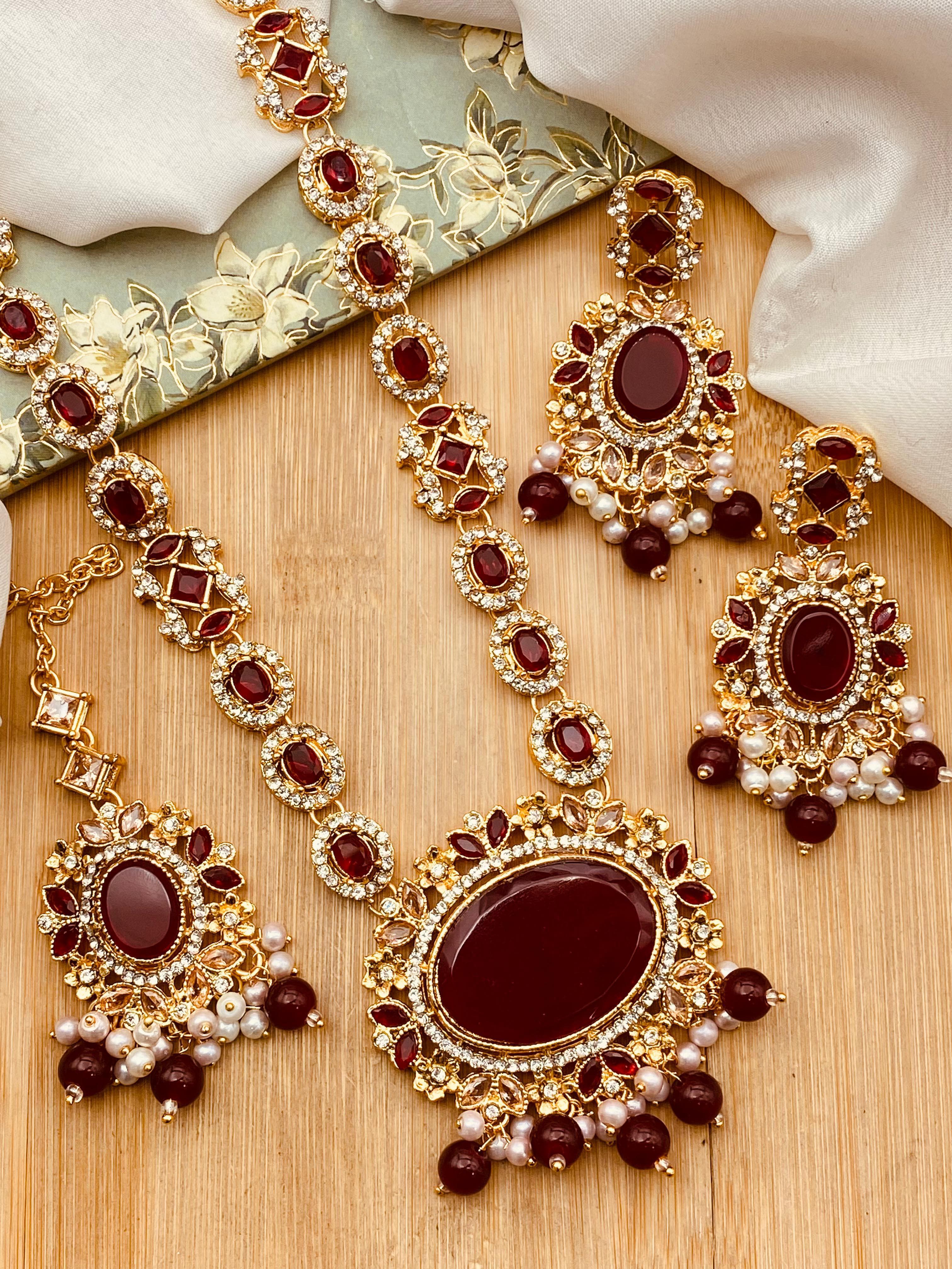 Mala Necklace With Earrings