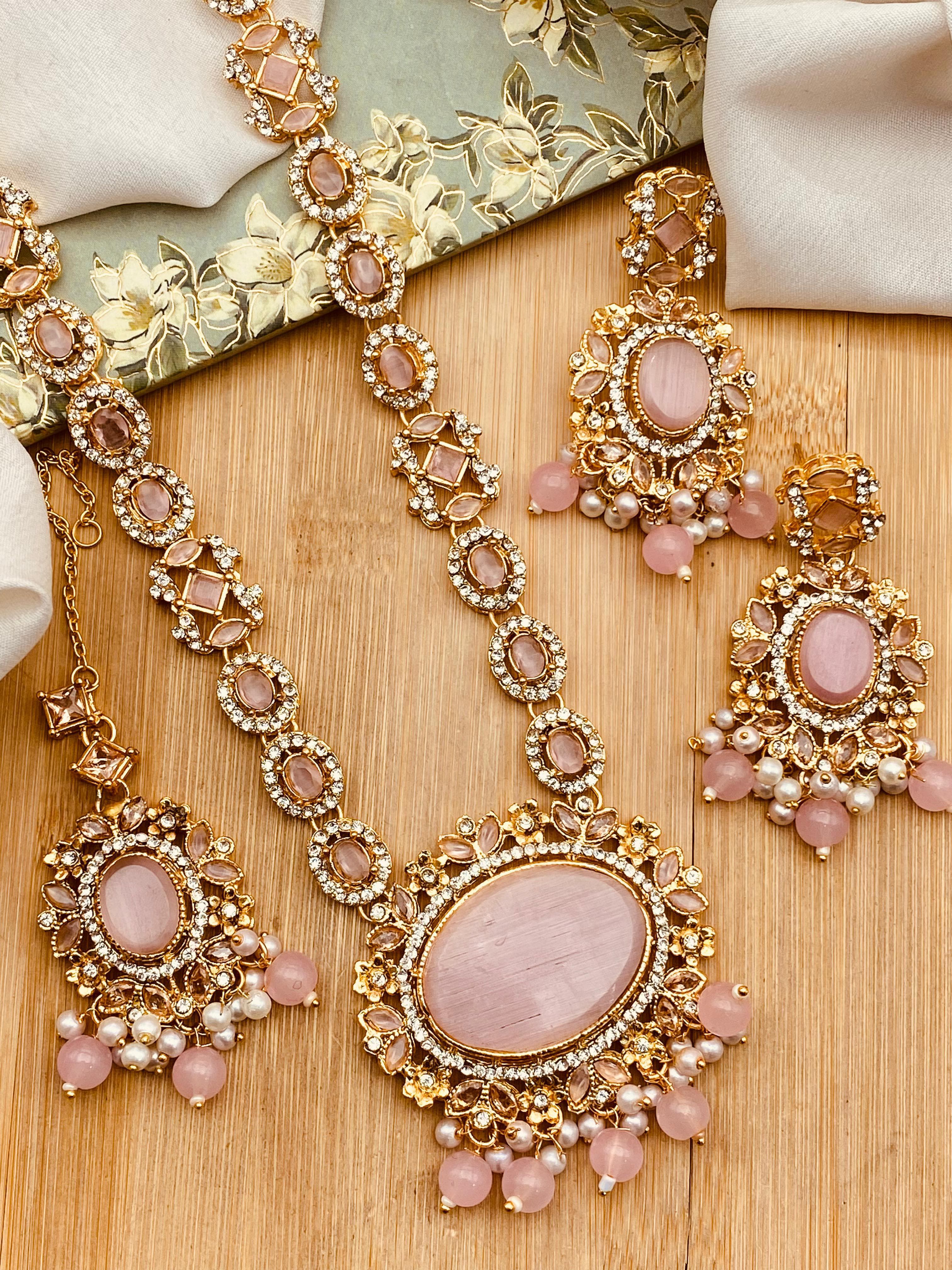 Mala Necklace With Earrings