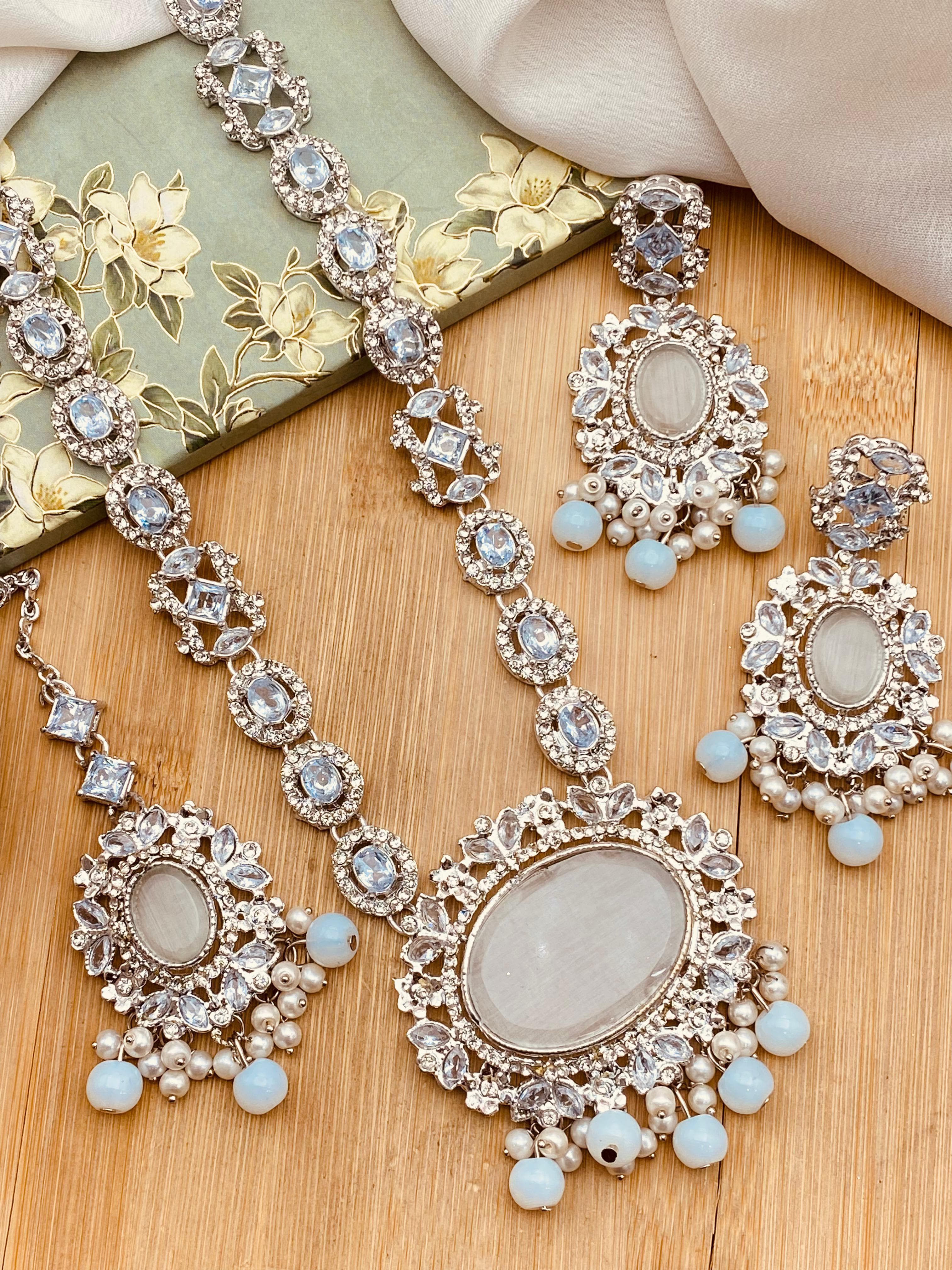 Mala Necklace With Earrings