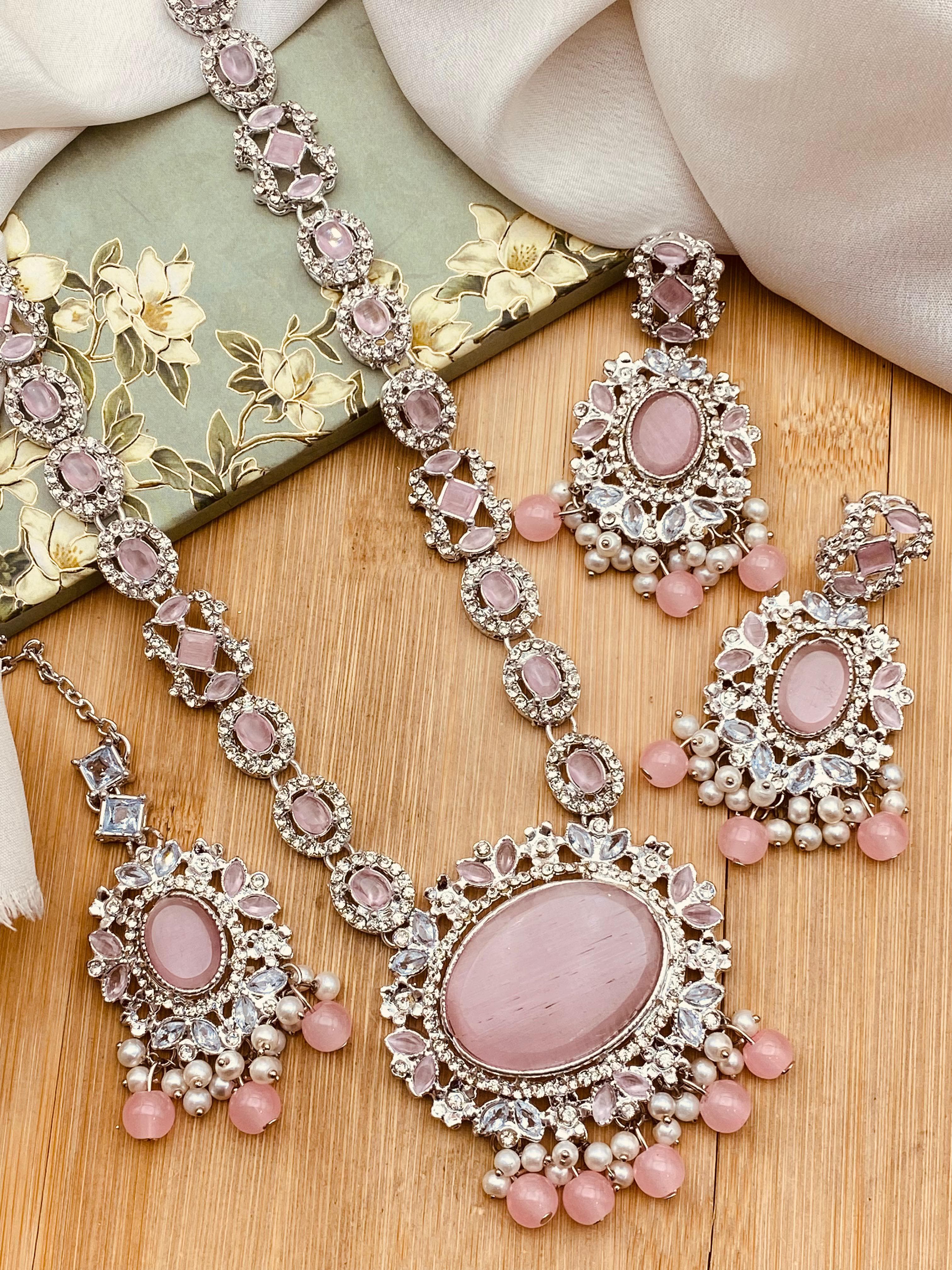 Mala Necklace With Earrings
