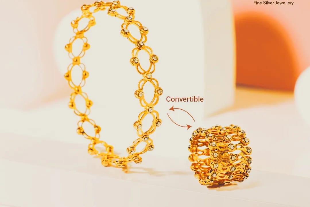New Trendy 2 in 1 Ring Bracelet