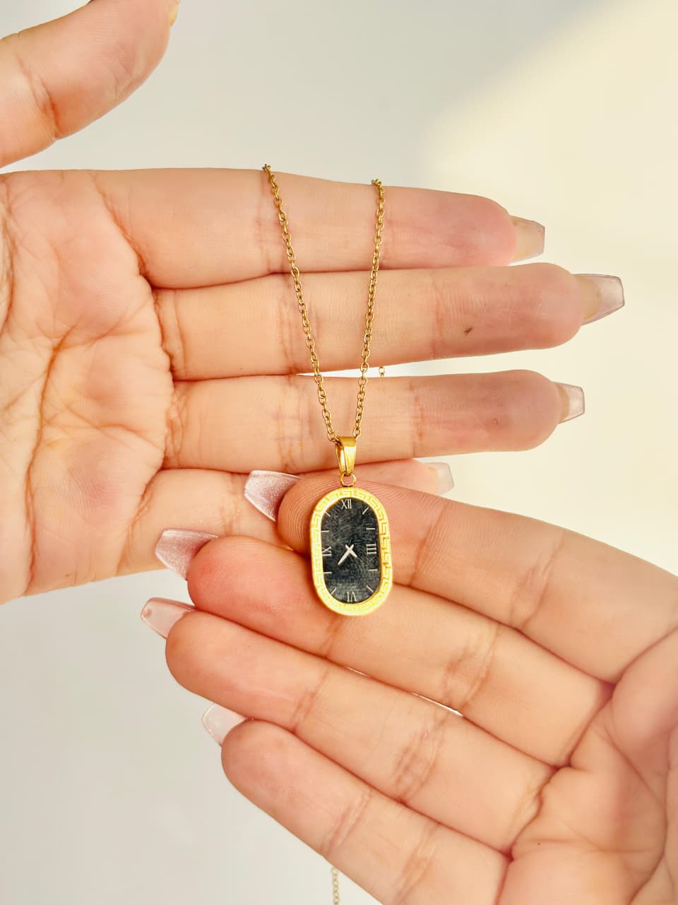 Vintage Watch Pendant Necklace