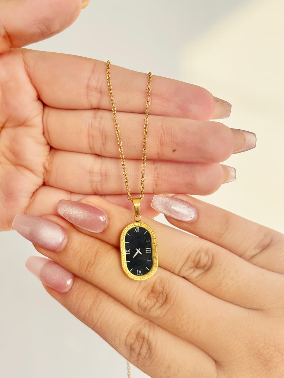 Vintage Watch Pendant Necklace