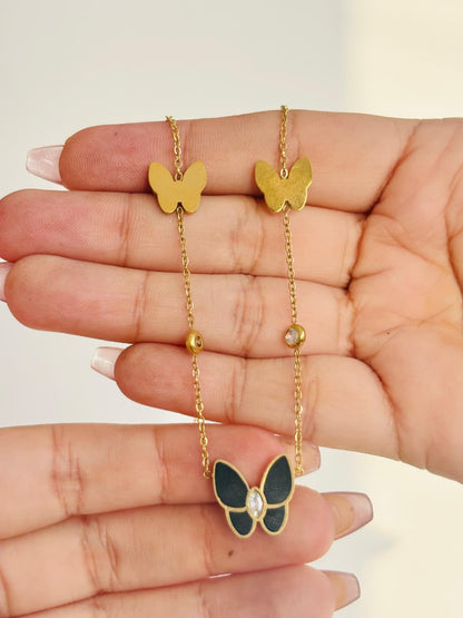 Elegant Butterfly Charm Necklace