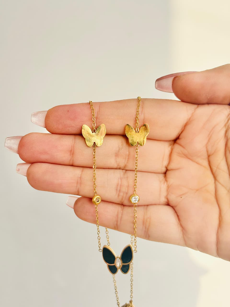 Elegant Butterfly Charm Necklace