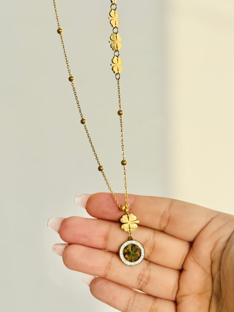 Clover Luxe Charm Necklace