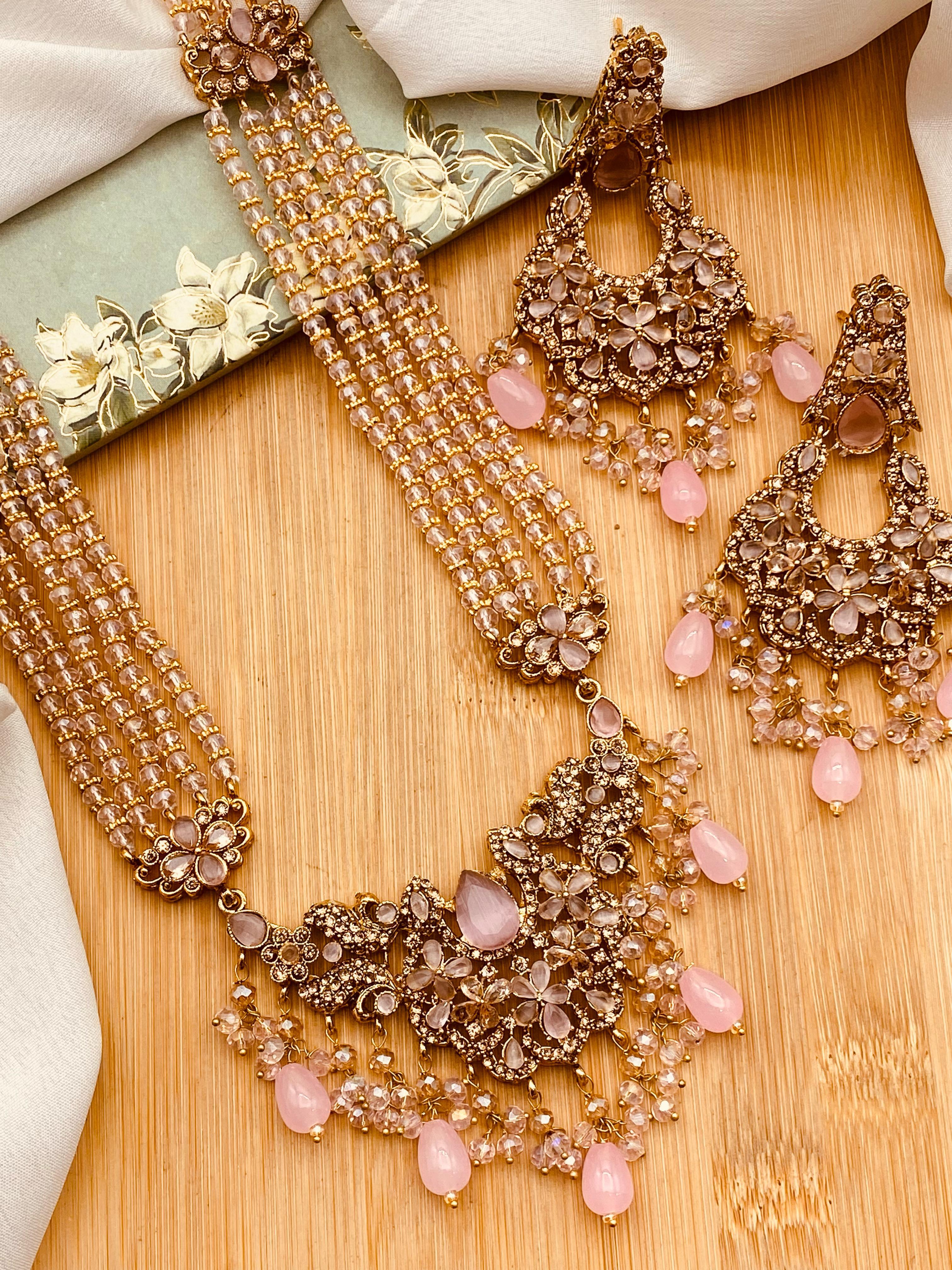 Premium Long Mala with Earrings