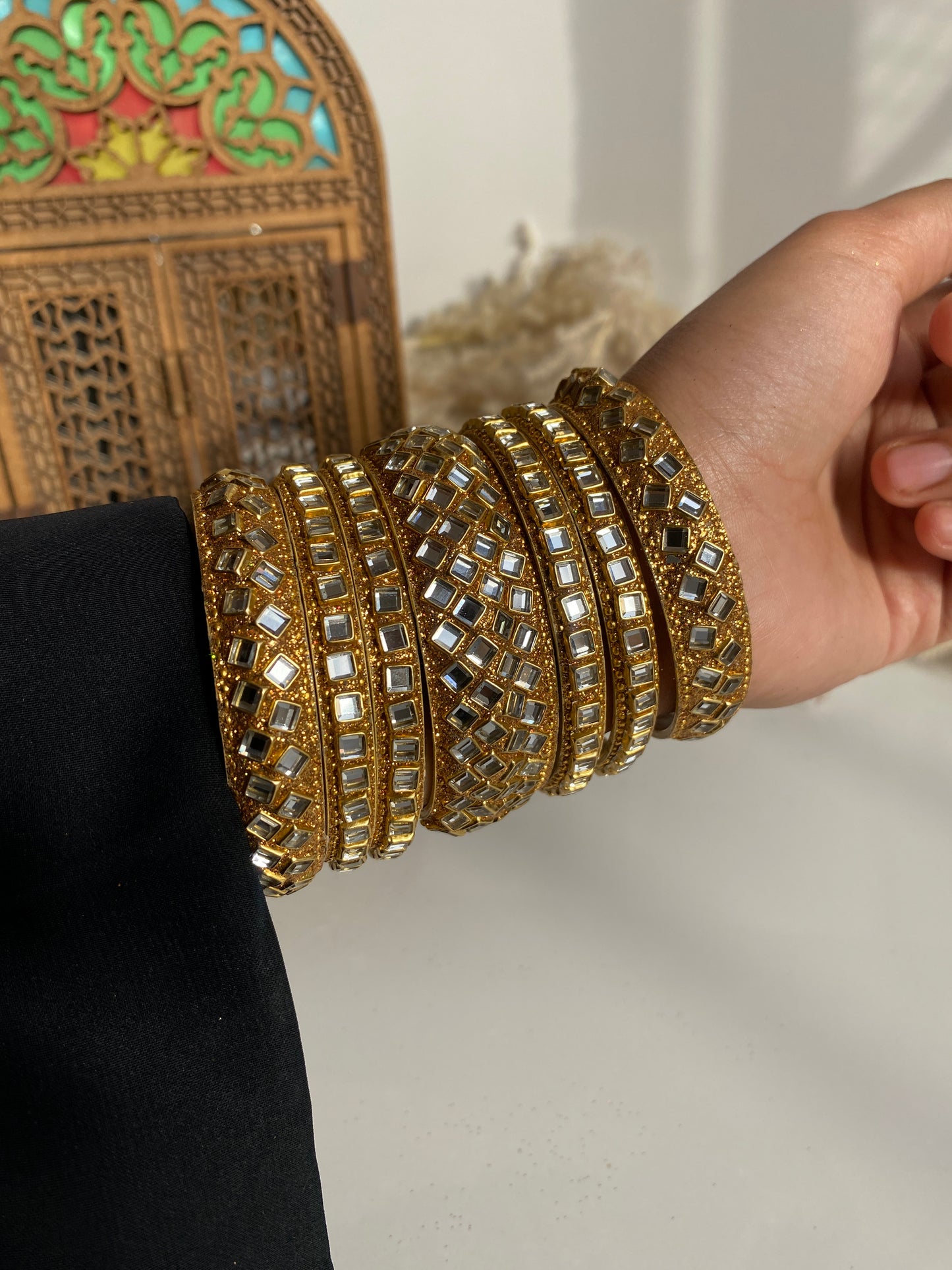 Kundan Bangles set