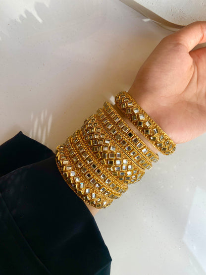 Kundan Bangles set