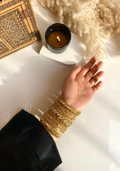 Kundan Bangles set