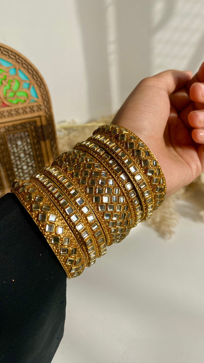 Kundan Bangles set