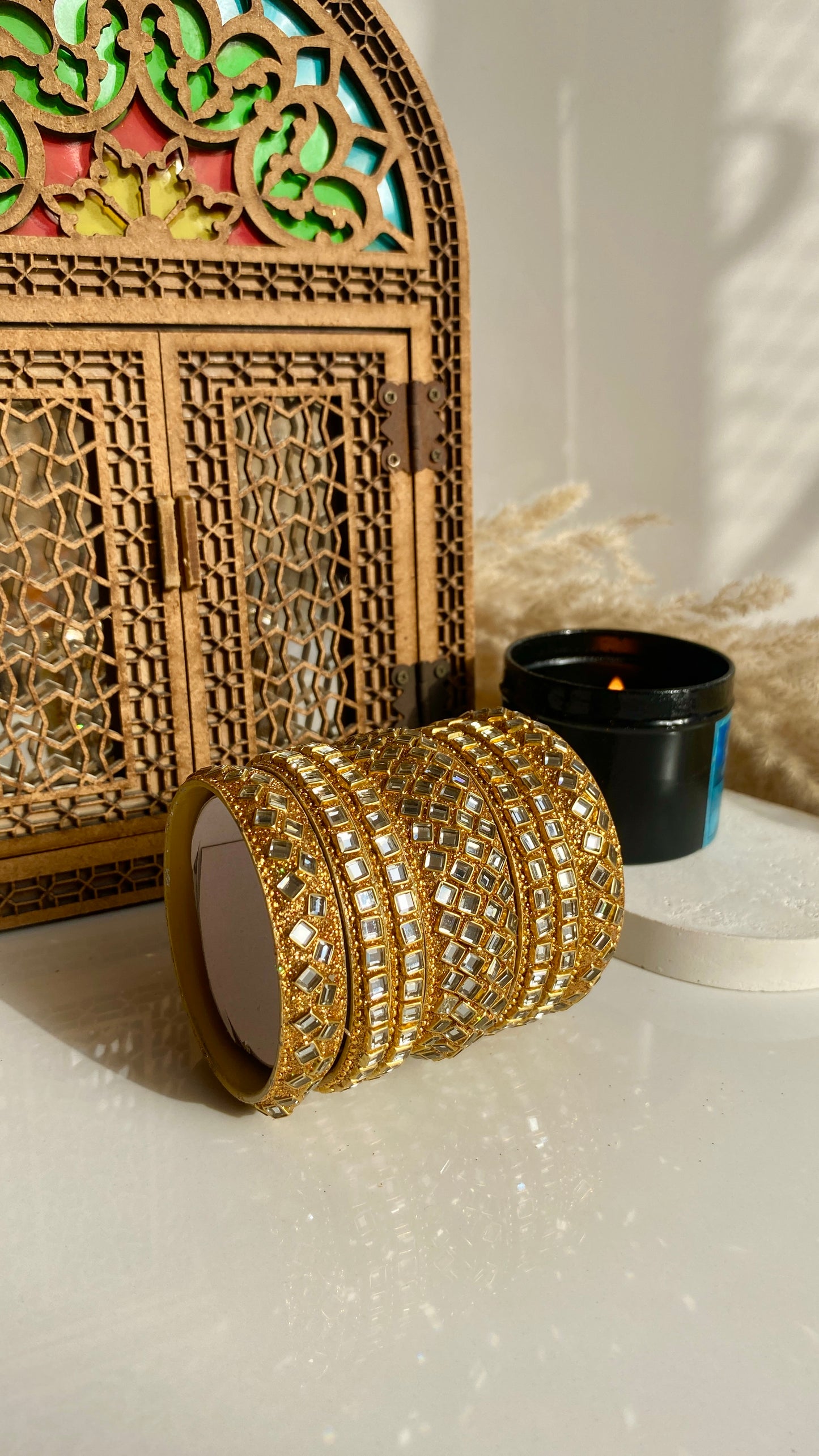 Kundan Bangles set