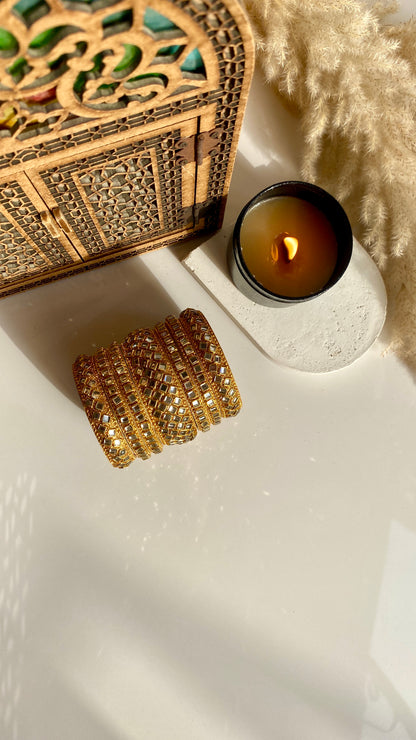 Kundan Bangles set