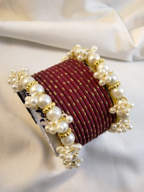 Beautiful Pearl Bangles set