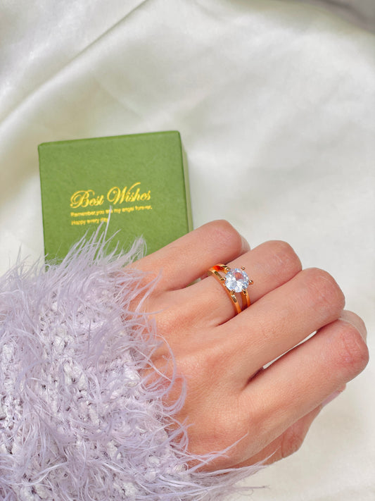 Aurora Classic Crystal Ring