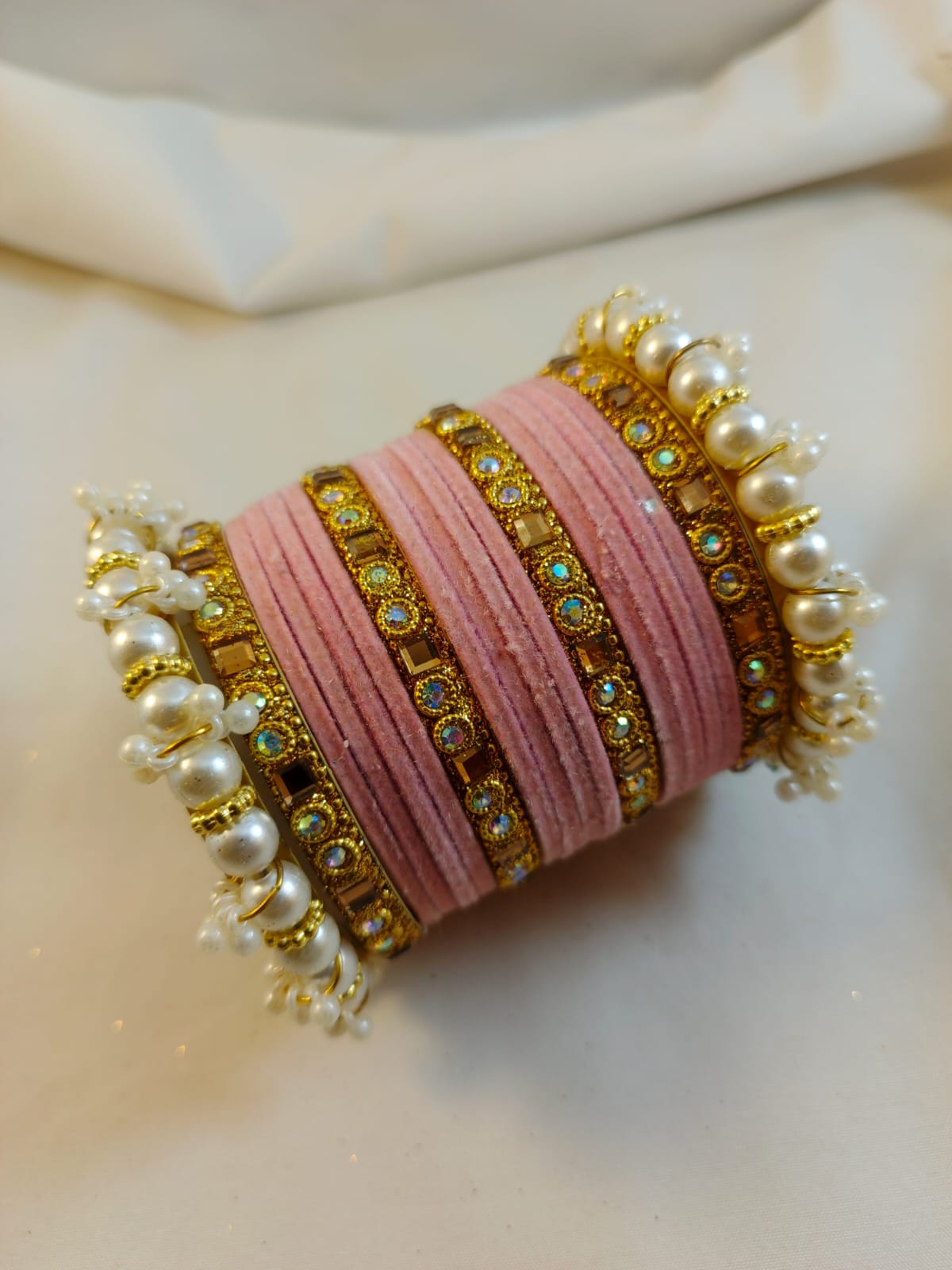 Pearl Bangles set