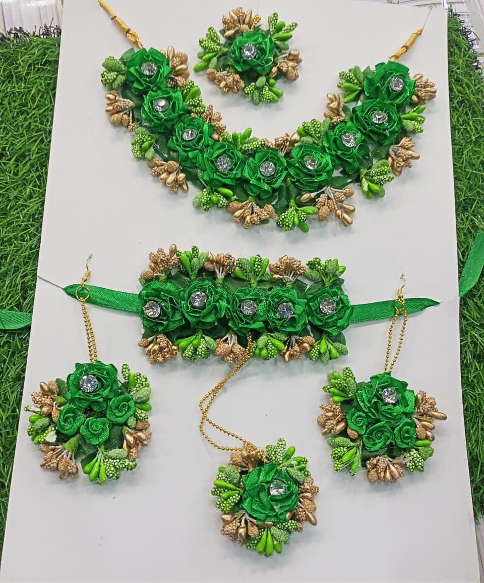 Flower Jewellery Set for mendi