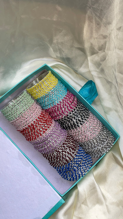 Rangreza Sparkle Bangle Set - 1 Dozen