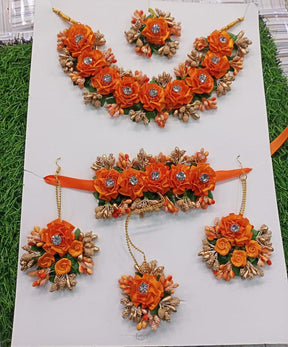 Flower Jewellery Set for mendi