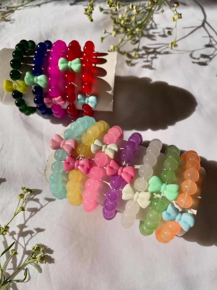 Cute Beads Bracelets- Pack of 12 Pieces